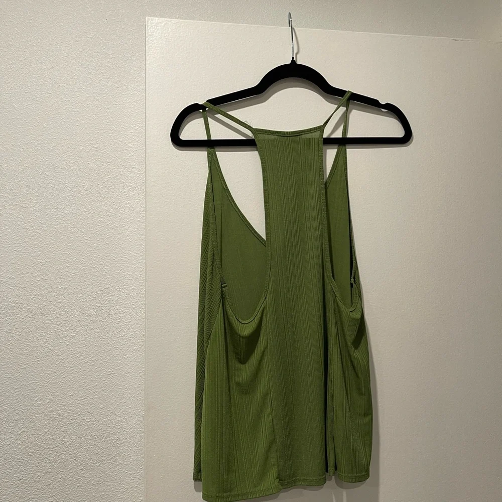 Free People‎ Green Sleeveless Women's Top